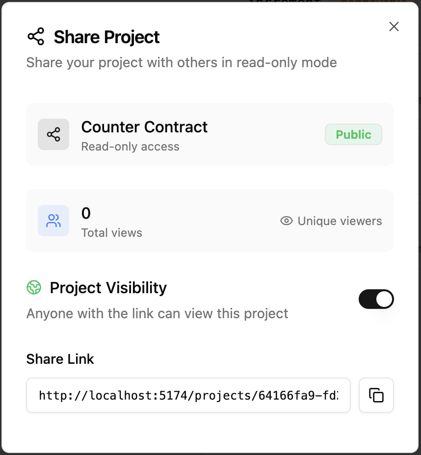 Share Interface Light