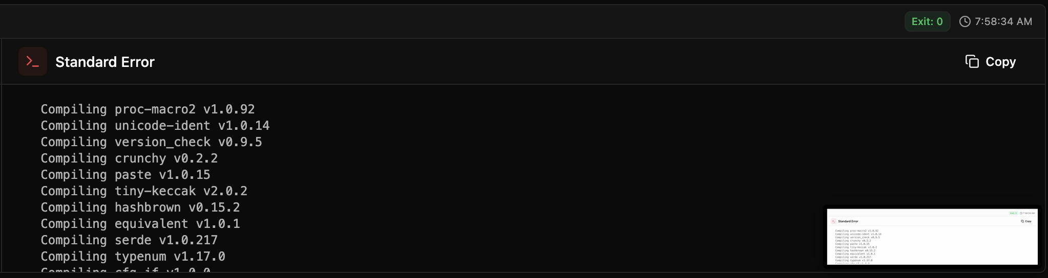 Standard Error Dark