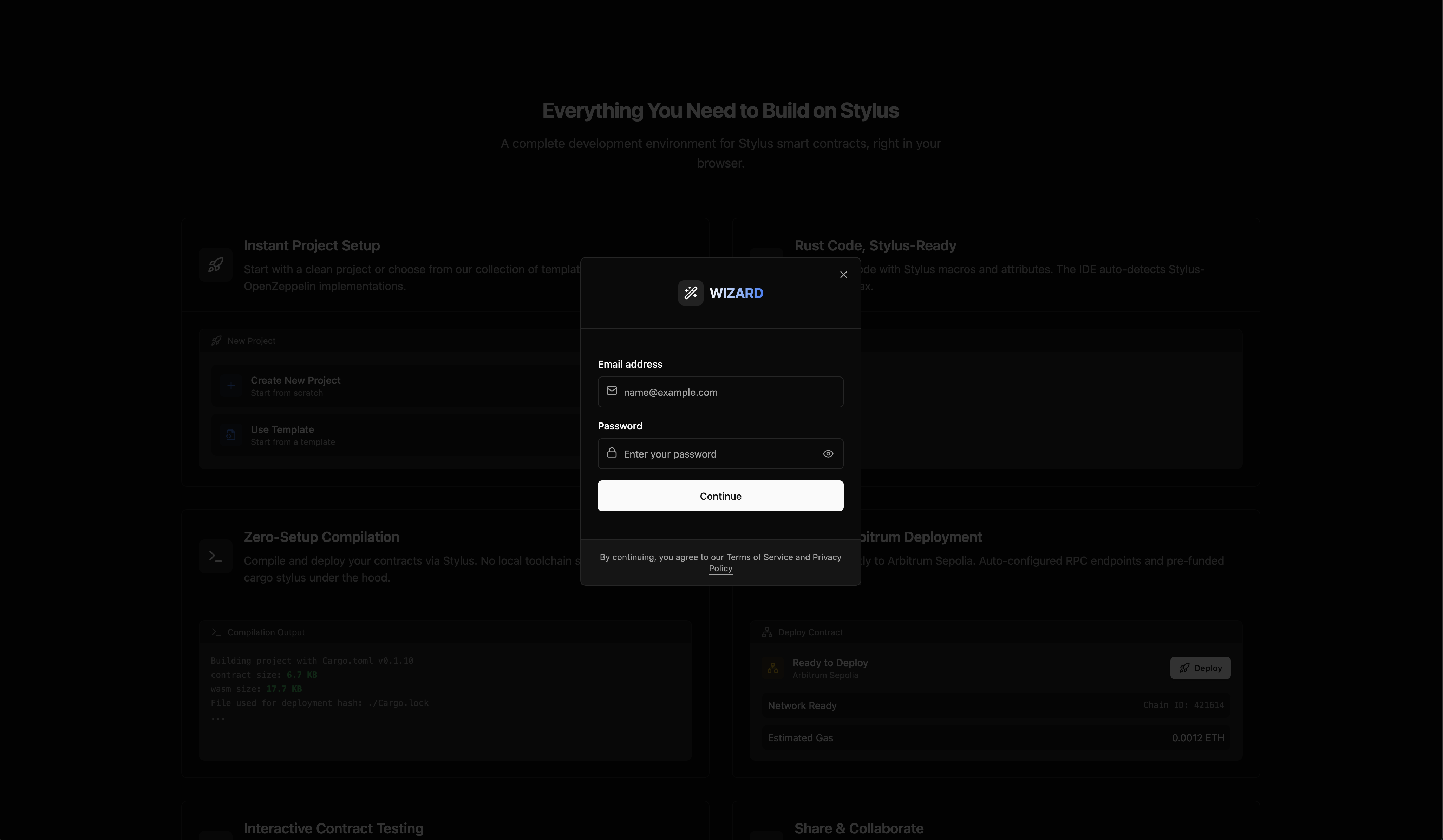 Sign In Dark Theme